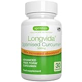 Igennus Longvida Optimised Curcumin 500mg, High Dose & 285x Increased Bioavailability, Rapid Absorption with Sustained Action, Vegan, 30 Capsules