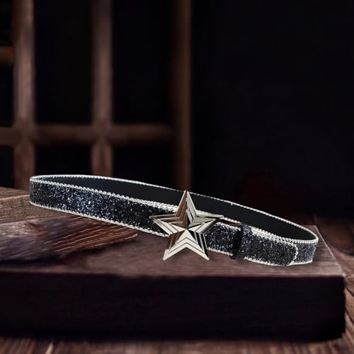 Glittering Sequined Belt BlingBling Bead Trim Waist Belt Fashion Pants Belt Casual Wear Western Waiststrap For Shorts4