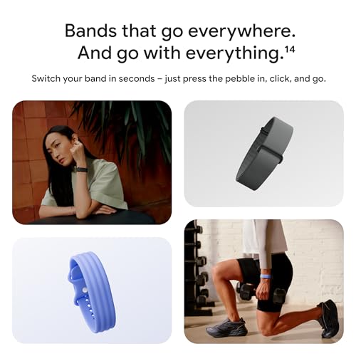 Image of Google Fitbit Air Performance Loop Band - One Size, Micro-Adjustable - Workout-Friendly - Only Compatible with Fitbit Air - Fog