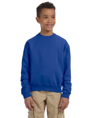 Jerzees boys Fleece Sweatshirts, Hoodies & Sweatpants Shirt, Sweatshirt - Royal Blue, Large US2