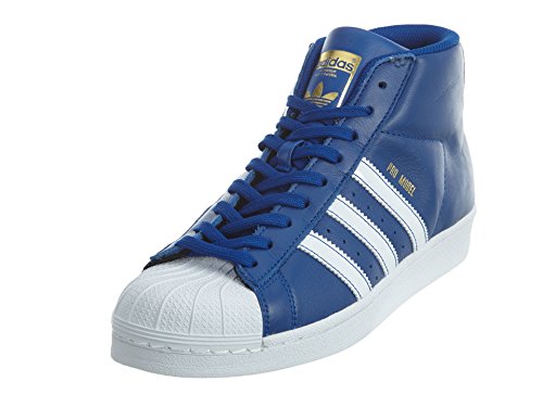 adidas Originals Boys' PRO Model J Running Shoe, Collegiate Royal/White/Metallic/Gold, 6 M US Big Kid