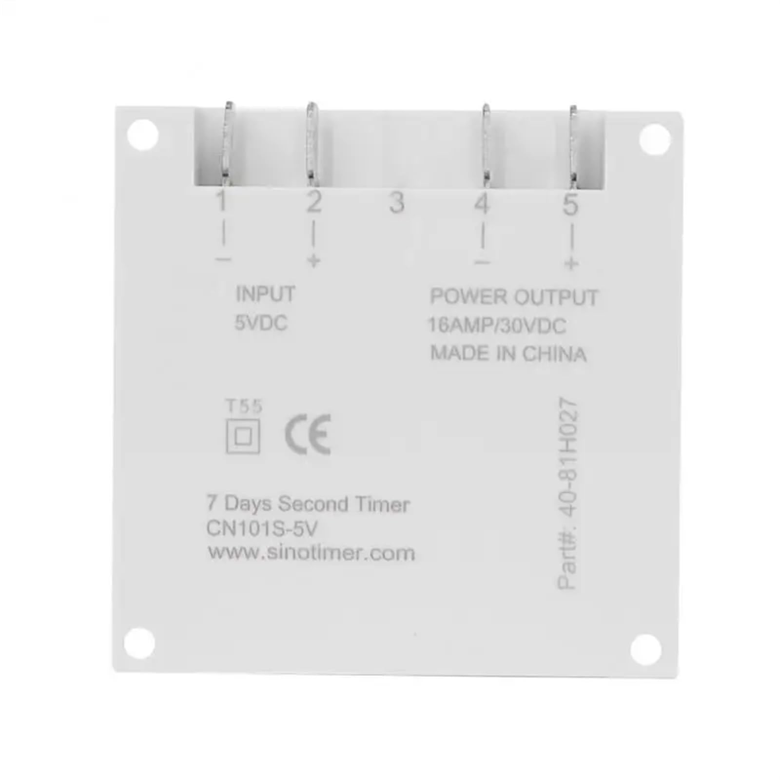 Temporizador digital LCD con intervalo de 1 segundo, 5 V, 12 V, 24 V, 110 V, 220 V, programador de relé de tiempo programable semanal de 7 días CN101S(5v)
