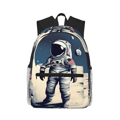 Sac à dos astronaute polyvalent noir – Bagagerie mixte imprimé spatial original