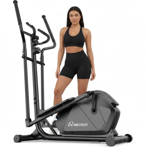 Image of ANCHEER Elliptical Machine for Home, 14-Level Resistance, 15 inch Stride
