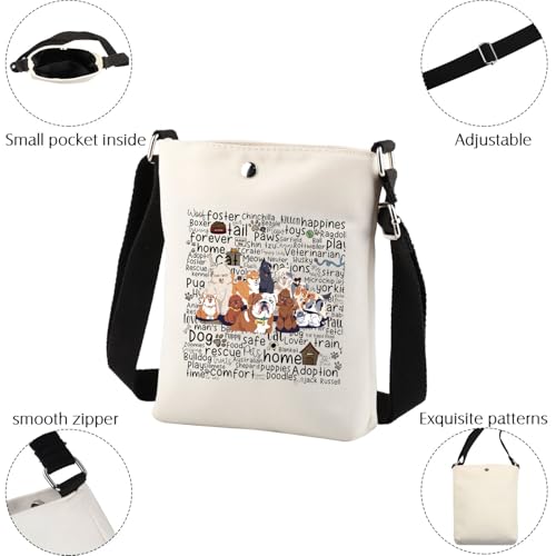 BNQL Animal Rescuer Crossbody Bag Animal Rescuer Gifts Pet Owner Gifts Veterinarian Gifts Rescue Appreciation Gifts Sling Bag3