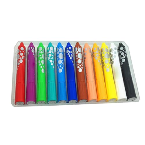 Juego de pasteles al óleo, 12 colores de pintura en barra de pastel al óleo, crayones no tóxicos, suministros estacionarios para niños, artistas, 12 crayones de acuarela