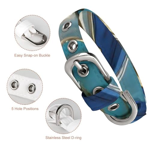 Collier azurite réglable anti-irritation pour petits animaux - 4