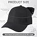 Hercicy Bow Tie Baseball Cap for Women Coquette Bow Cute Fashion Ponytail Sun Hats Trucker Y2k Outdoor Travel(Black)