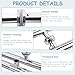 Luyckfrazy Push Pull Long Door Handle Double-Sided, Heavy Duty Grade-304 Stainless Steel Entrance Entry Front Door Handle for Office Glass Door(500mm-800mm)