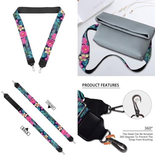 Image of Jeiento Replacement Shoulder Strap,2 Piece Set Guitar Style Handbag Crossbody Strap Adjustable Guitar Straps for Women Girls