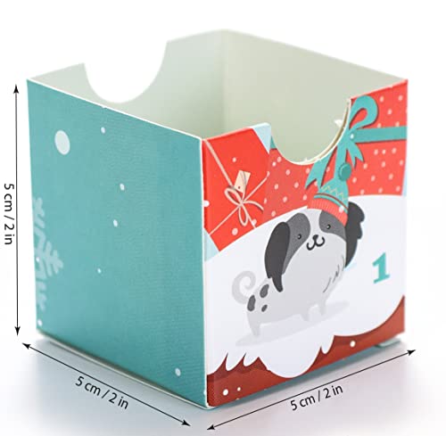 BRUBAKER Hunde Adventskalender zum Befüllen - DIY Weihnachtskalender für Leckerlis, Snacks, Süßigkeiten für den Vierbeiner, Freunde oder Familie - Haustier Kalender mit 24 Türchen