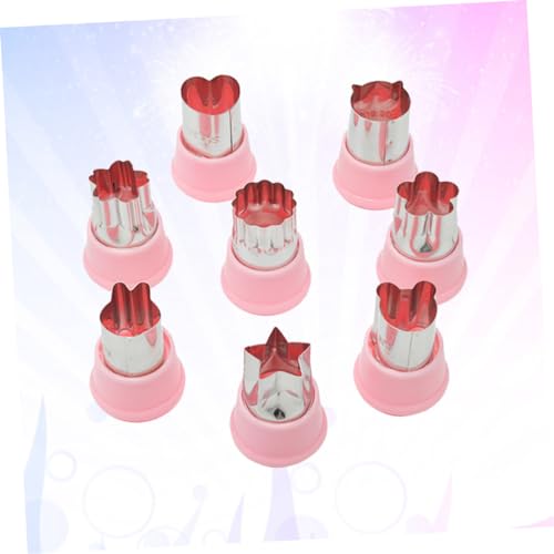 ABOOFAN Gemüseschneider Selber Machen Keksformen Gemüseschneidemaschine gemüseschneider Fruchtschneider Kekse formen Obst Schimmel 8-teiliges Set Würfelmaschine
