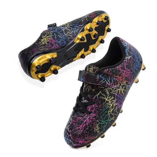 CBUSTER Kids Soccer Cleats Boys Football Cleats Girls Soccer Shoes AG/FG