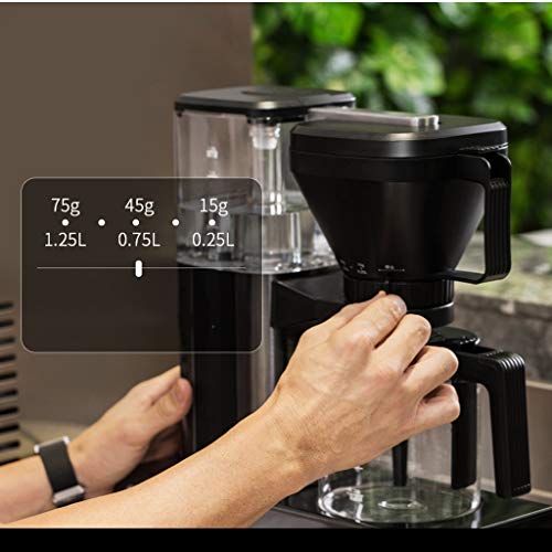 FDQ Máquinas de café expreso Inicio Pequeña Máquina de Café Semi Automática Mini Espresso Cafetera Cafetera Acero… - Imagen 4