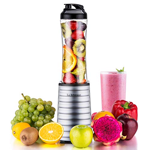 La Reveuse Smoothies Blender 300 Watt with 18 oz BPA Free Portable Travel Sports Bottle -Dishwasher Safe (1801 (300W))