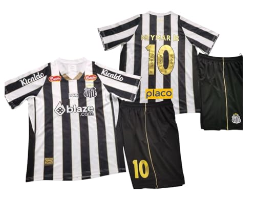 24-25 Santos Football Uniform No. 10 NEYMAR.JR New Jersey Kids/Youth/Mens Home and Away Brazilian League
