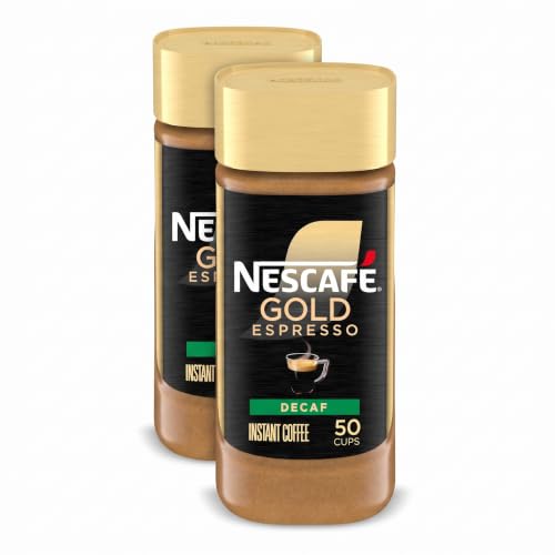 NESCAFÉ Gold Decaf Espresso Instant Coffee,3.17 oz,(Pack of 2)