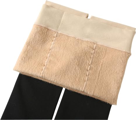 Fleece Lined Women Nude Stockings Tights Leggings Extra Thick Warm Mock Faux Illusion Knee High Socks for Winter Autumn3