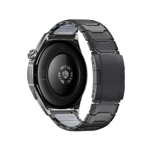 [PLYYQZM] 22MM�`�^�� + �V���R���o���h,�ɍ��� Hua wei GT6 GT5 Pro GT4 46mm�r�W�l�X�X�g���b�v,�ɍ��� Hua wei Watch 5 4 Ultimate 2 �����u���X���b�g�ɓK�p(NO.2 Black gr