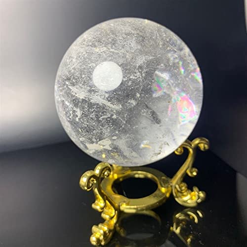 BAYDE Natürliche polierte Regenbogen-Klarquarz-Kristalle, magische Kugeln, Heimdekorationssteine YICHENGYIN – Bild 4