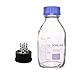 DONLAB MBV-1004 Glass 100ml Round Media Storage Bottle Reagent Bottle with SUS 316 S-4-Through Cap GL45