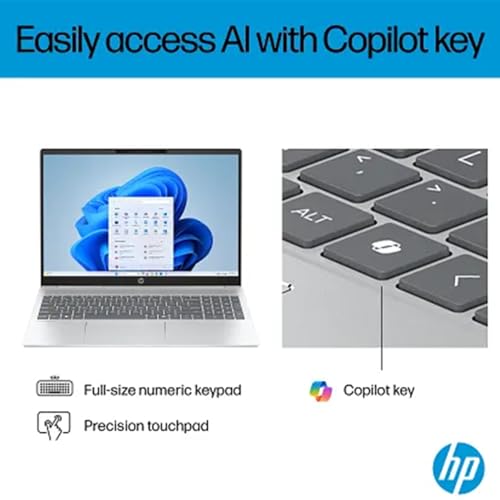 Image of HP OmniBook 3 16-Inch 2K Laptop (16-bz0010wm), Qualcomm Snapdragon X 8-Core Processor for Copilot+, 16GB RAM, 1TB SSD, Backlit Keyboard with Numeric Pad, Windows 11 Home, Mica Black, w /Laptop Cooler