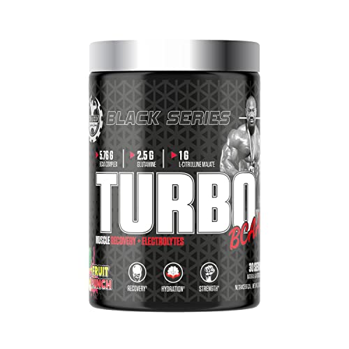 Image of Dexter Jackson Black Series Turbo BCAA - Fruit Punch Flavor | 30 Servings, 390g - Advanced Muscle Recovery Formula for Enhanced Performance