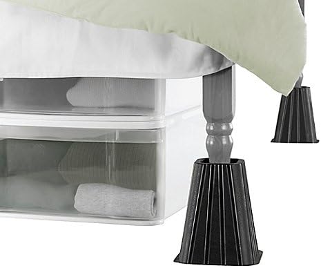 Extra Tall Bed Lifts in Black (Set of 4)