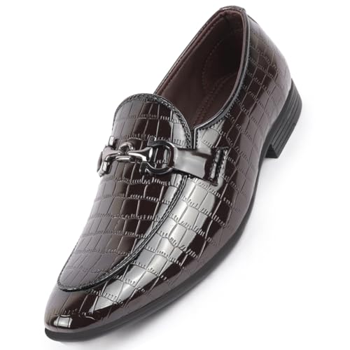 Image of FAUSTO Men Party Formal Slip On Loafer Shoes