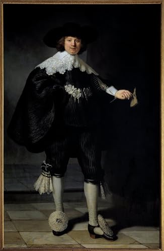 Peinture de Rembrandt Van Rijn sur toile 60x90cm pour embellir un mur de chambre
