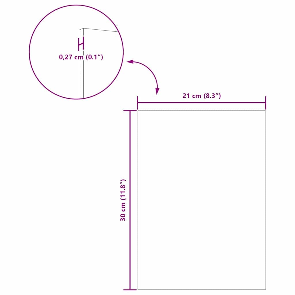 Placas decorativas de madera Sonoma gris, 12 unidades, 21 x 30 x 0,27 cm, madera para manualidades, para pintar formas, placas de madera, rotulación, cumpleaños infantiles, juego de manualidades para