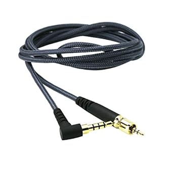 NewFantasia Cabo de áudio de substituição compatível com Sennheiser Game ONE, Game Zero, PC 373D, GSP 350, GSP 500, GSP 600 fones de ouvido para jogos 2 m/6,6 pés (cinza)