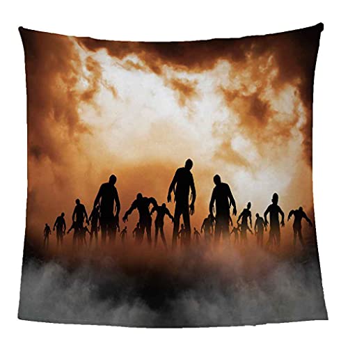 Couverture zombies d'Halloween plaid canapé lit microfibre 150x200 - 4