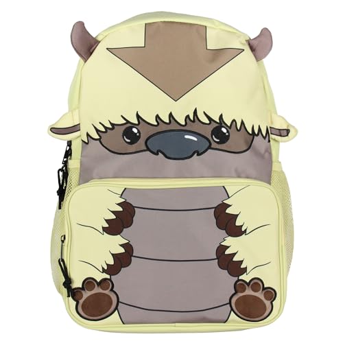 Mochila Appa Nickelodeon Avatar O Último Mestre do Ar Appa The Sky Bison 43.2 cm Mochila Laptop Escolar Viagem Livro Bolsa, Appa, One Size