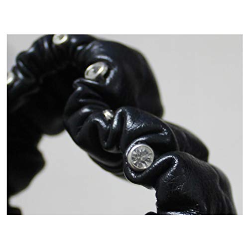 Siyibb Leather Car Stretchy Rearview Mirror Cover With Crystal Decor For Women #TOP3