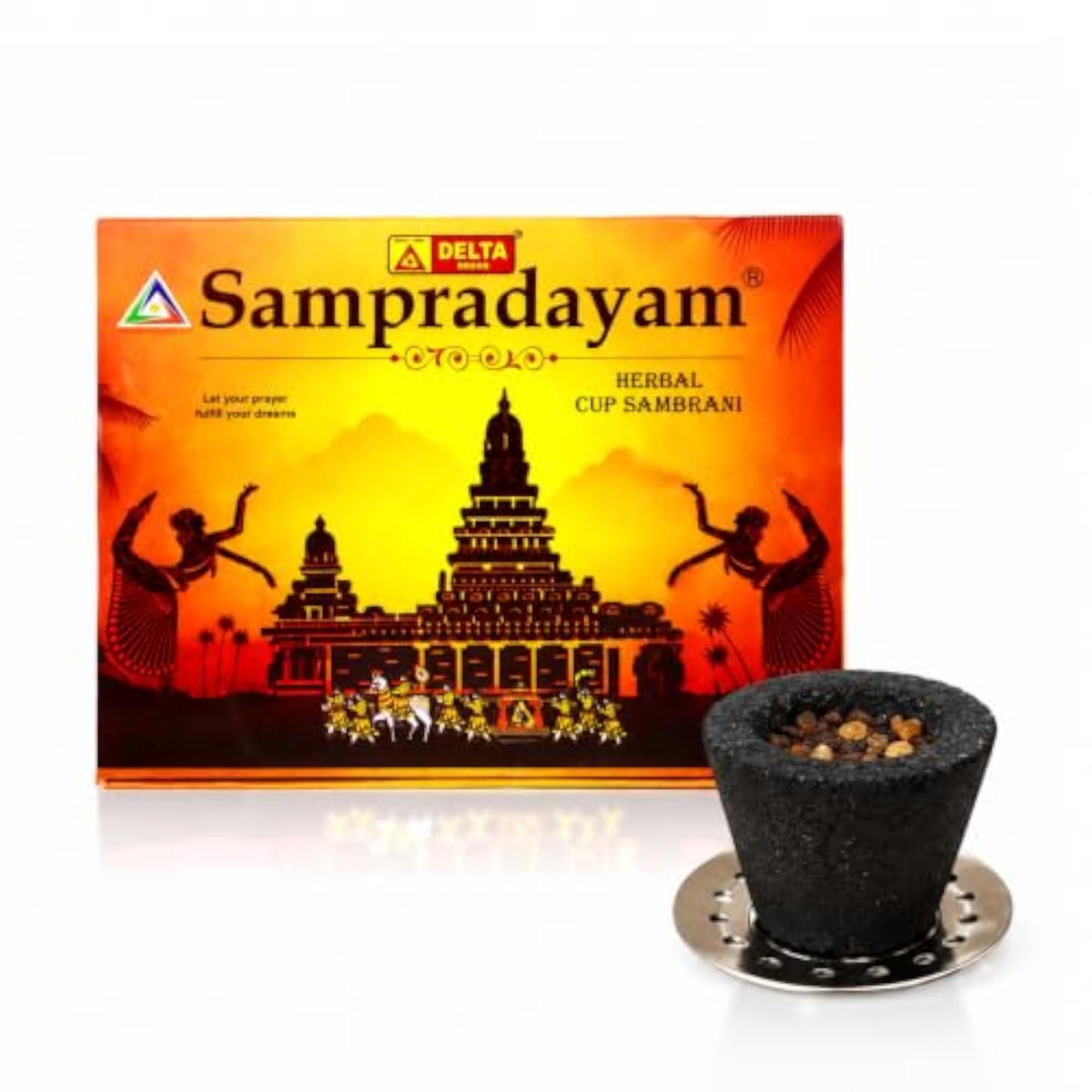 Traditional Metal Dhoop Dani & Om Heart Design Himalayan Lamp Combo