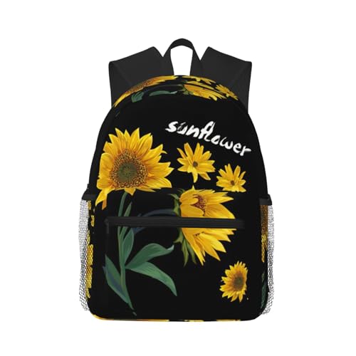 Sac à dos voyage classique tournesol, une touche de soleil pour vos trajets