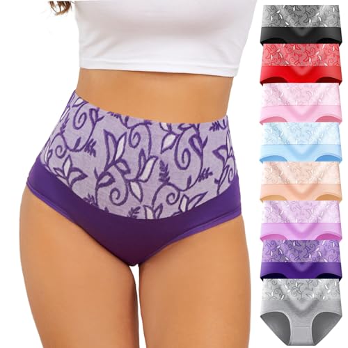 Womens High Waisted Tummy Control Underwear C Section Underwear Soft Cotton Panties Full Coverage Briefs