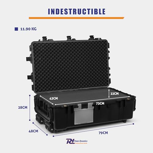 Valise de protection trolley Power Dynamics GIGCase42 robuste pour matériel de valeur - 2