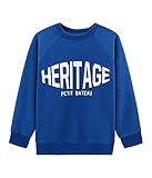  Petit Bateau Jungen Sweat Shirt_4969401 Sweatshirt, Blau (Limoges 01), 116 (Herstellergröße: 6ans/116cm)