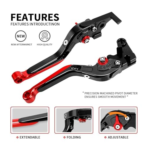 Leviers embrayage moto réglables alu CNC Honda NSR250 MC22 MC19 1989 1991 1993 - 4