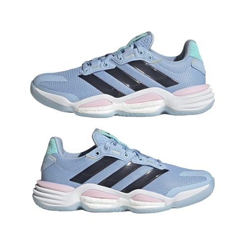 adidas Kobiety Stabil 16 Indoor Shoes, Glow Blue/Shadow Navy/Core Black, 45 1/3 EU