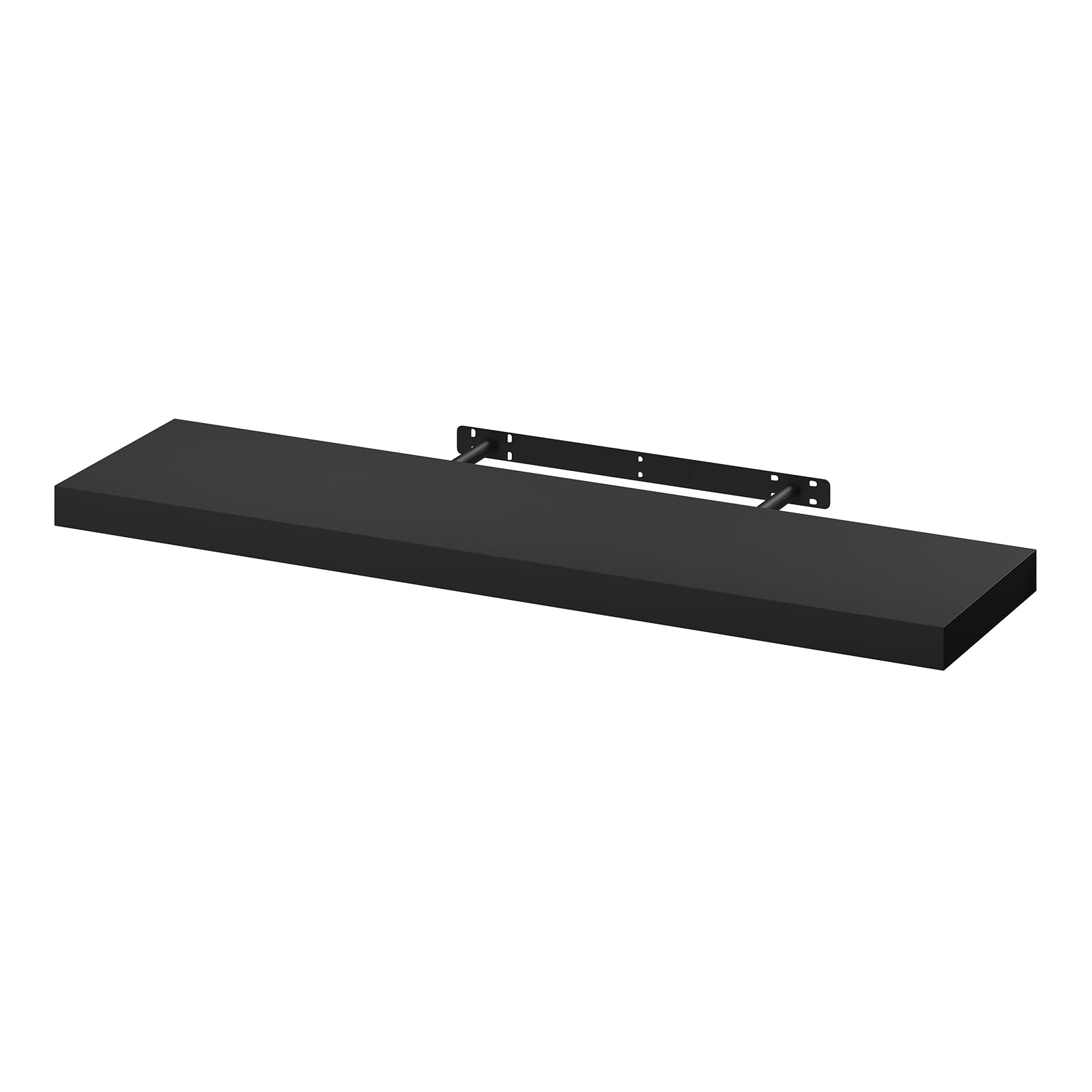WOLTU Floating Shelves, Black Floating Shelves for Wall with Strong Bracket,Ideal Home Decor Accessories for Bedroom,Living Room,Office,Bathroom,Kitchen,Wood,90cm RG9370sz-UK โ image 1