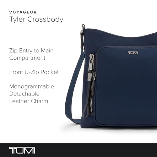 Image of TUMI - Voyageur Tyler Crossbody - Nylon Crossbody Bag - Business, Travel Bag - Stain, Water-Resistant - Stylish Purse - Indigo /Gunmetal