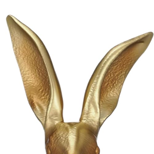 Décoration de lapin doré moderne pour étagère et cheminée de salon - 8
