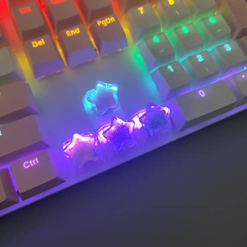 Teclas retroiluminadas personalizadas con estrellas para teclado mecánico Cherry MX OEM 4