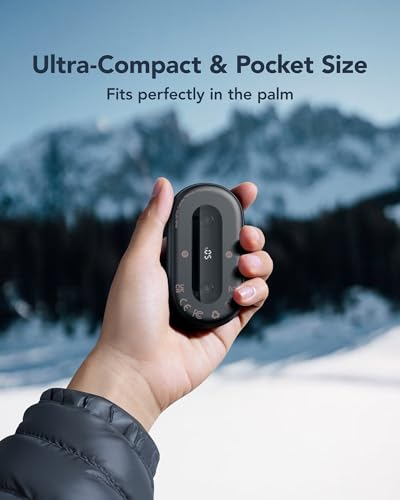 Cargador portátil ultra delgado 10000mAh y calentadores de mano 2 unidades miniatura 6