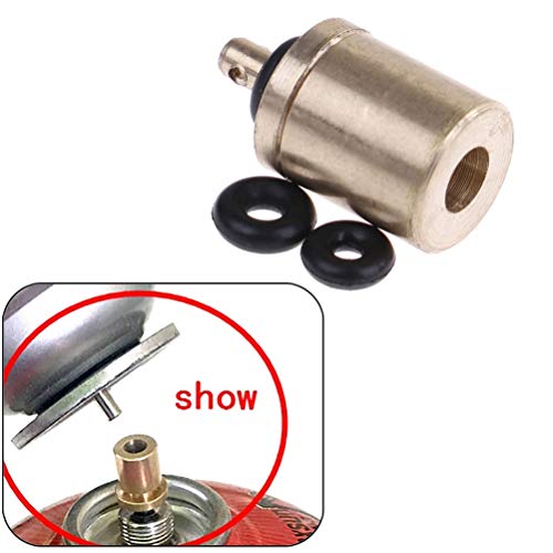 QUECAOCF Refill Adapter Nozzle Bottle Type Butane Gas Cartridge Canister Refill Gas for Screw Type Valve Canister