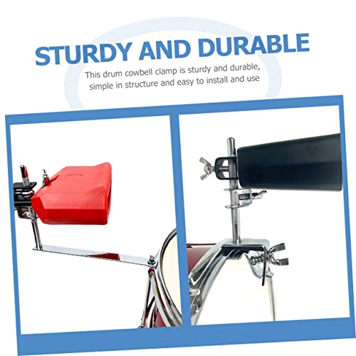ibasenice Drum Cowbell Mount Clamp Clip para Batería Versátil Accesorio de Percusión Fácil de Instalar Diseño Resistente al Desgaste miniatura 5