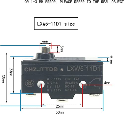 Micro-interrupteur LXW5-11D1 pour capteur fin de course et contrôle de position - 5